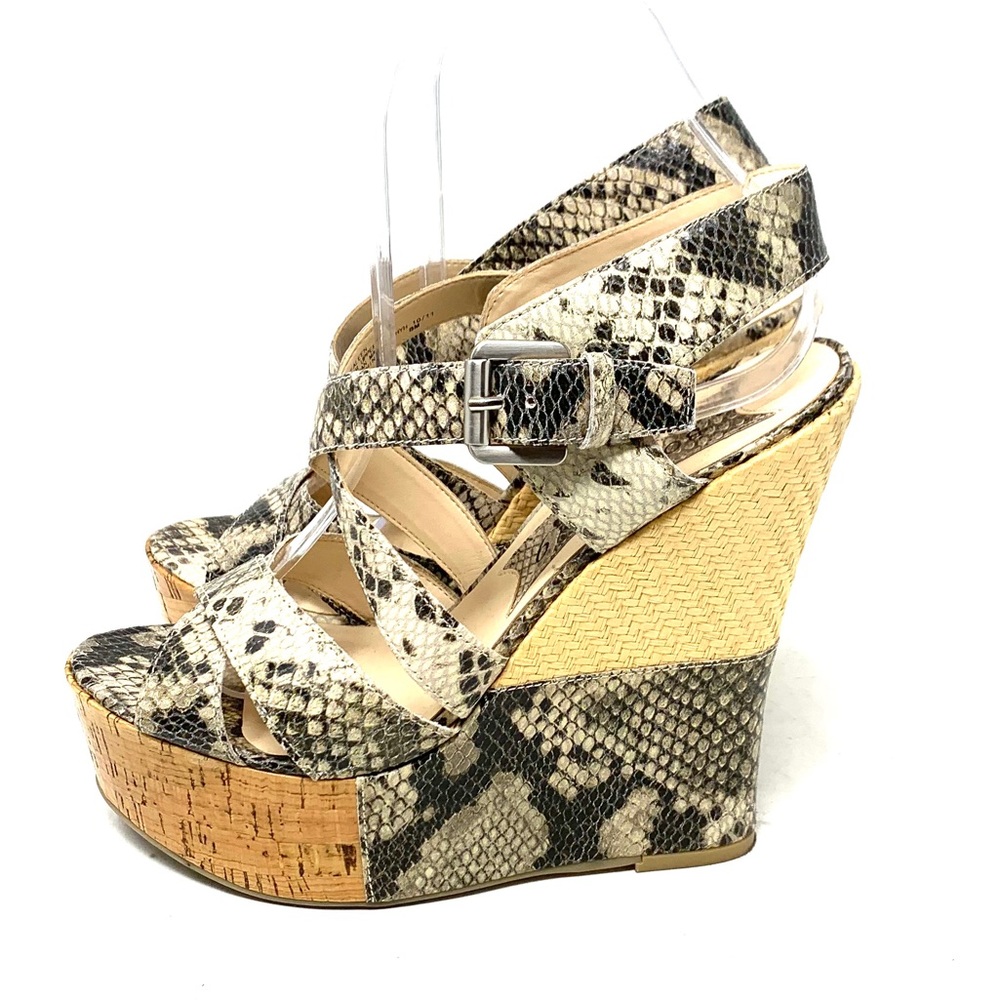 Boutique 9 Snake Print Platform Sandals